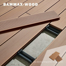 for Outdoor Swimming Pool Anti-Cracking Anti-Slip Waterproof Exterior WPC Capped Solid Coextrusion Wood Floor Deck Board Panel